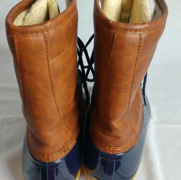 Sporto Duck Boots Womens 11 Dakota Winter Snow Rain Winter Brown Leather Lace Up - Picture 6 of 13